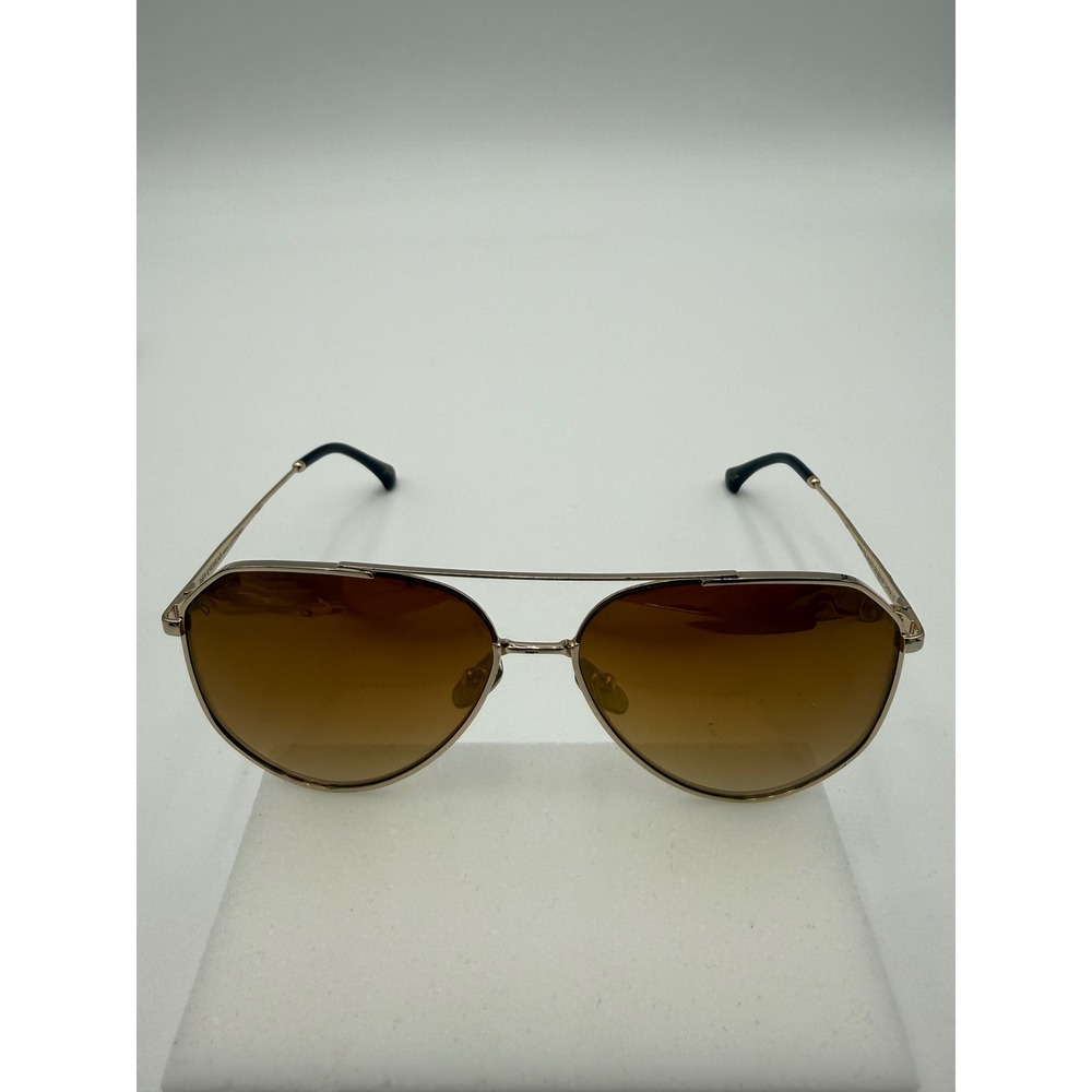DIFF Eyewear Dash Polarized Sunglasses Women OS Gold Brown Excellent Aviator